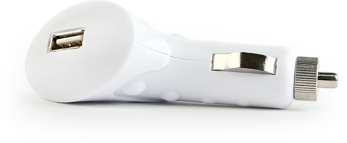 Gembird MP3A-UC-CAR1 oplader voor mobiele apparatuur Mobiele telefoon, MP3, Tablet Wit Sigarettenaansteker Auto