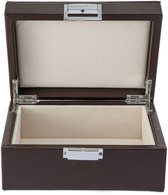 Collection Emilie - boîte de rangement - marron - boîte de rangement de luxe pour bijoux et accessoires - taille small