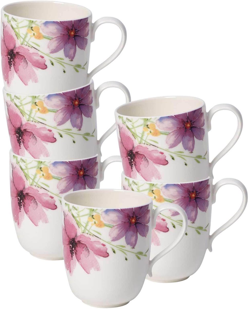 Becher mit Henkel Mariefleur Tea 430 ml Set van 6