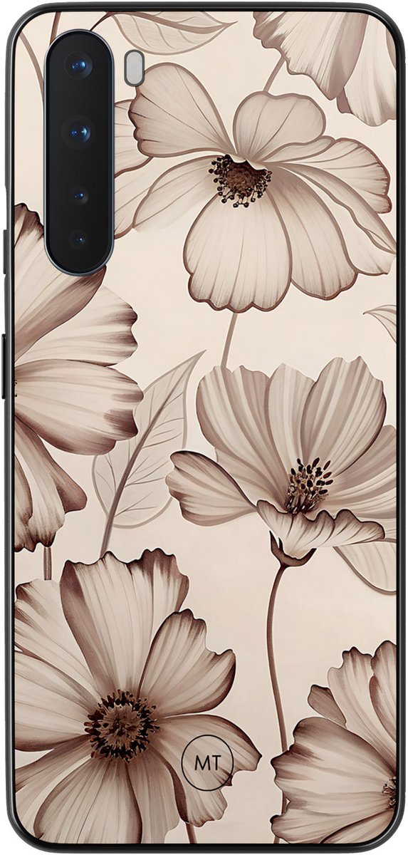 OnePlus Nord hoesje - Sand flowers