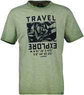 Lerros T-shirt T Shirt Met Borstprint 2543039 612 Mannen Maat - XL