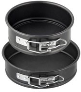 NCKIHRKK Set van 4 ronde en vierkante taartvormen 16/20 cm en NCKIHRKK Set van 4 ronde en vierkante taartvormen 16/20 cm en