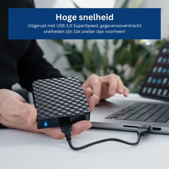 ApexArte® Harde Schijf Extern - Draagbare - 2TB Opslag - Zwart van Merkloos — afbeelding 4