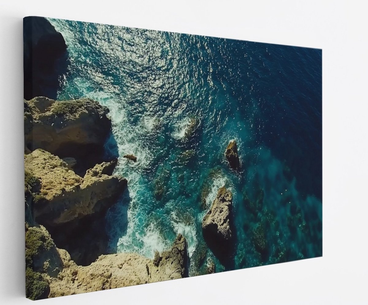 Saammp Canvas Schilderij - Natuur - Zee - landschap - 150x100 - Foto op canvas - Wanddecor