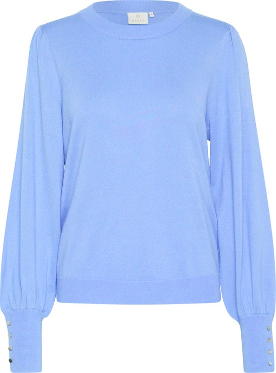 Kaffe KAlizza Round Neck Knit Pullover Buttons Dames Trui - Maat S