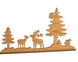 Bostafereel Hout Silhouet