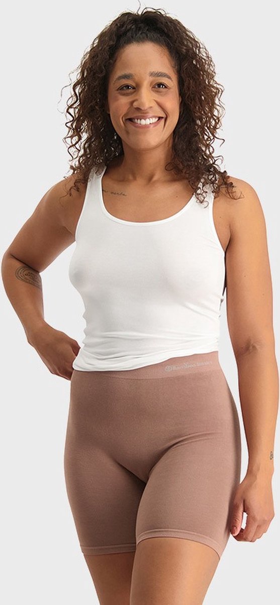Bamboo Basics Biker Short Dames Naadloos Suze - Tan Korte Legging Dames - Maat XXL - Bamboe Bikershort Dames - Lange Onderbroek Dames — afbeelding 2