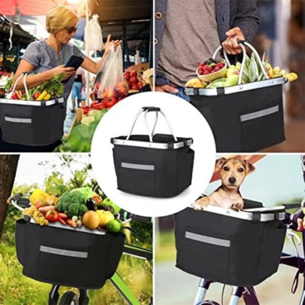 Fietsmand Hond - Bicycle Basket Dog - Hondenmand Voor Fiets - Stuurmandje Voor Huisdieren - Veilig En Comfortabel Voor Kleine Tot Middelgrote Honden