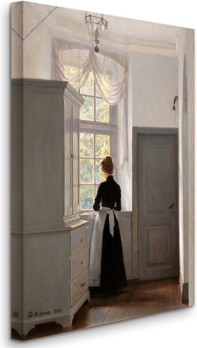 Georg Achen - The Dream Window in the Old Liselund Castle - Het Droomraam in het Oude Kast