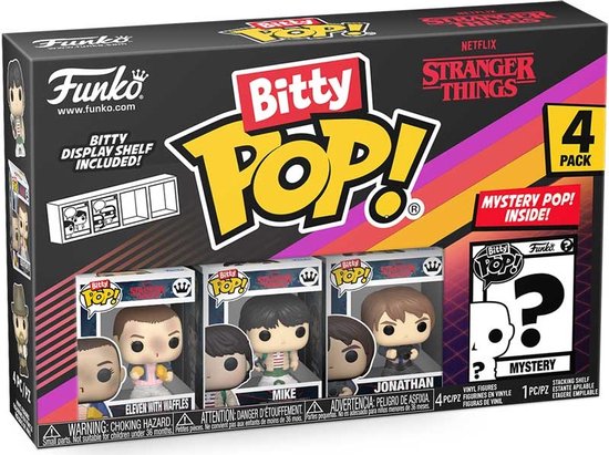 Funko Bitty Pop! - Stranger Things Season 1: Eleven / Mike / Jonathan / Mystery Mini-Figure 4-Pack