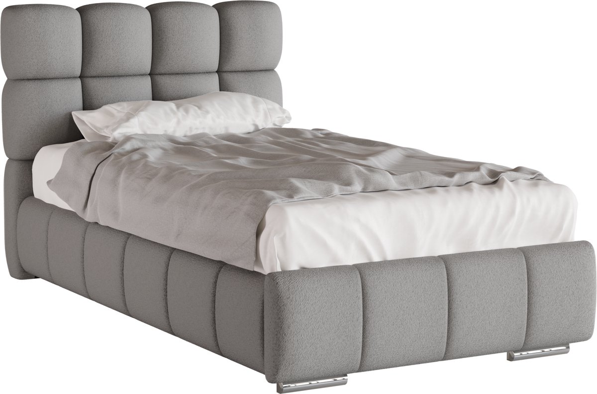Homesy The Essence of Comfort Polsterbed Bliss 100 x 200 cm - zonder matras Grijs