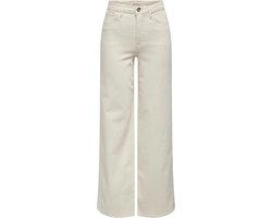 ONLY ONLMADISON BLUSH HW WIDE DNM CRO NOOS Dames Jeans - Ecru