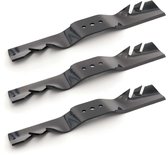3x To the South® 35.8 cm 3-in-1 maaimes geschikt voor Husqvarna (Rider), Jonsered, McCulloch, Partner & Zenoah - 94cm maaidek - set van 3 messen