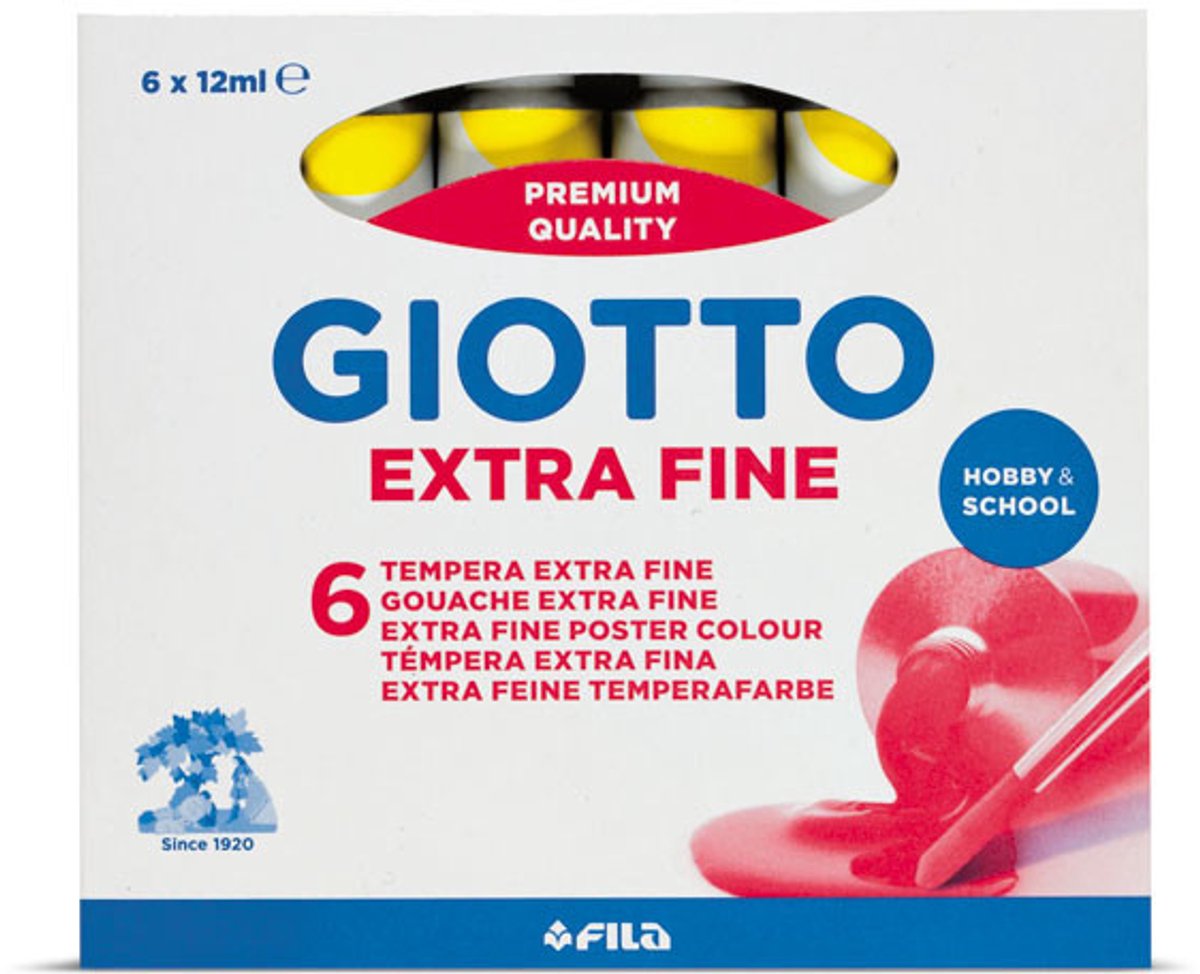 Giotto 352003 temperaverf 12 ml Koker Geel