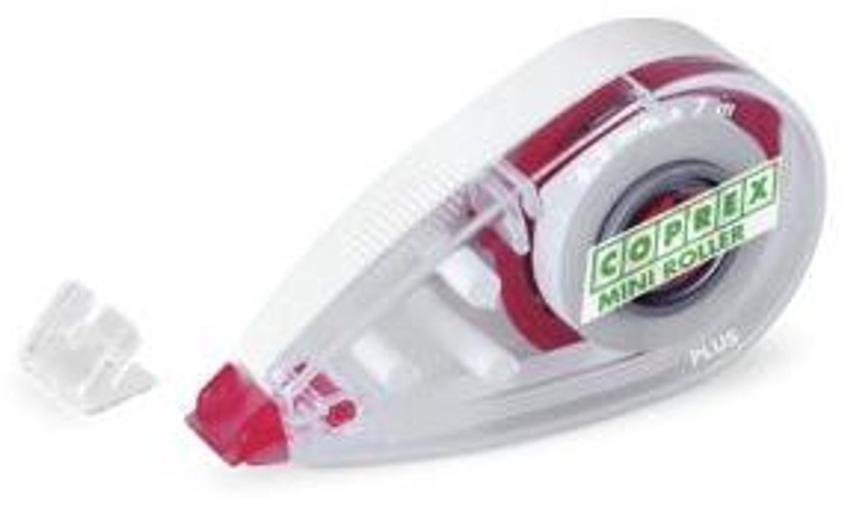 Lebez 8090 correctie film/tape 7 m Rood, Wit