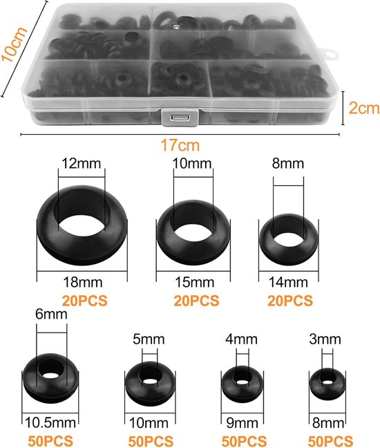 Cortina rubber doorvoer E-Octa - Cheap Bike Shop