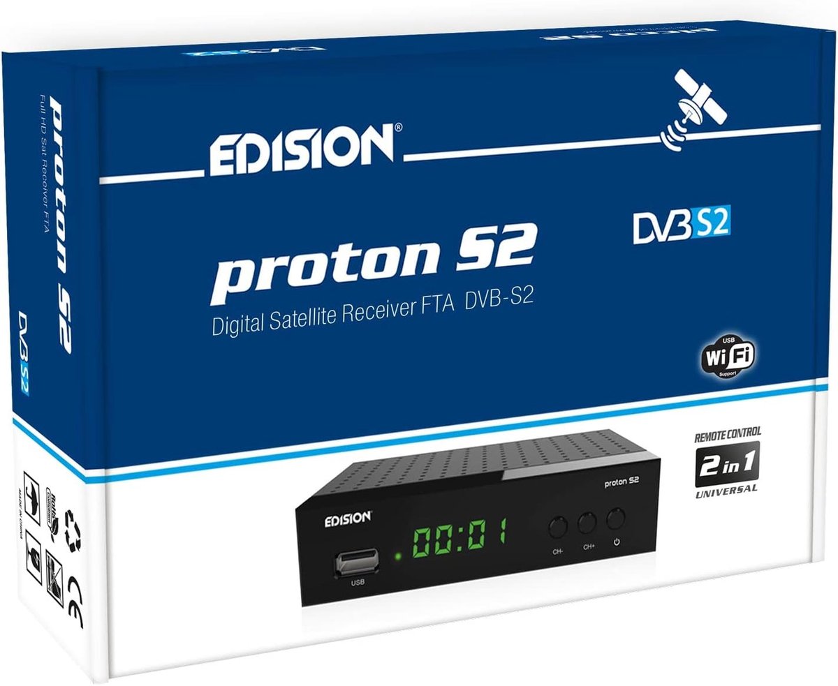Full HD Satellietontvanger met DVB-S2 Tuner en 2-in-1 Afstandsbediening