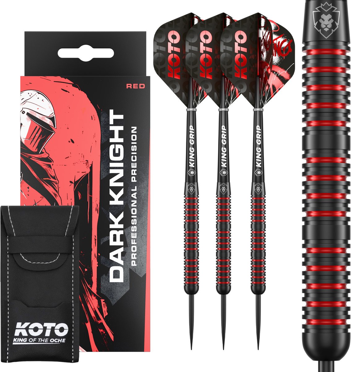 KOTO Dark Knight Red 80% - Dartpijlen 23 Gram