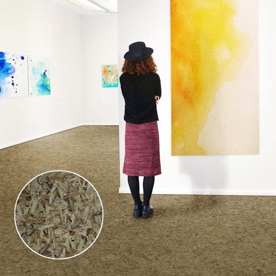 FLOORDIREKT Vloerbedekking - PVC vloeren 3D - Osb - 200 x 450 cm