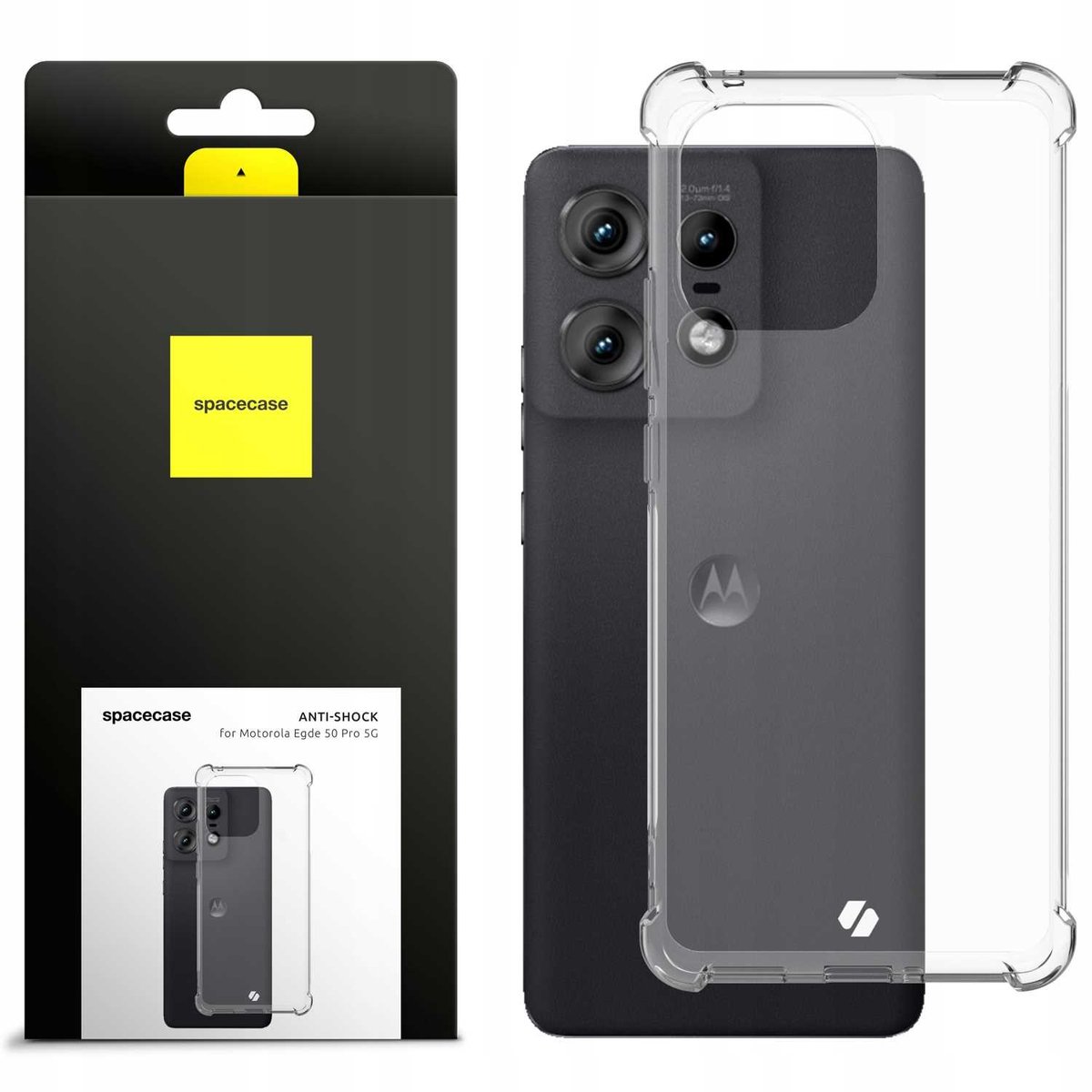 Spacecase Anti-Shock Case Voor Motorola Edge 50 Pro 5G Case Cover