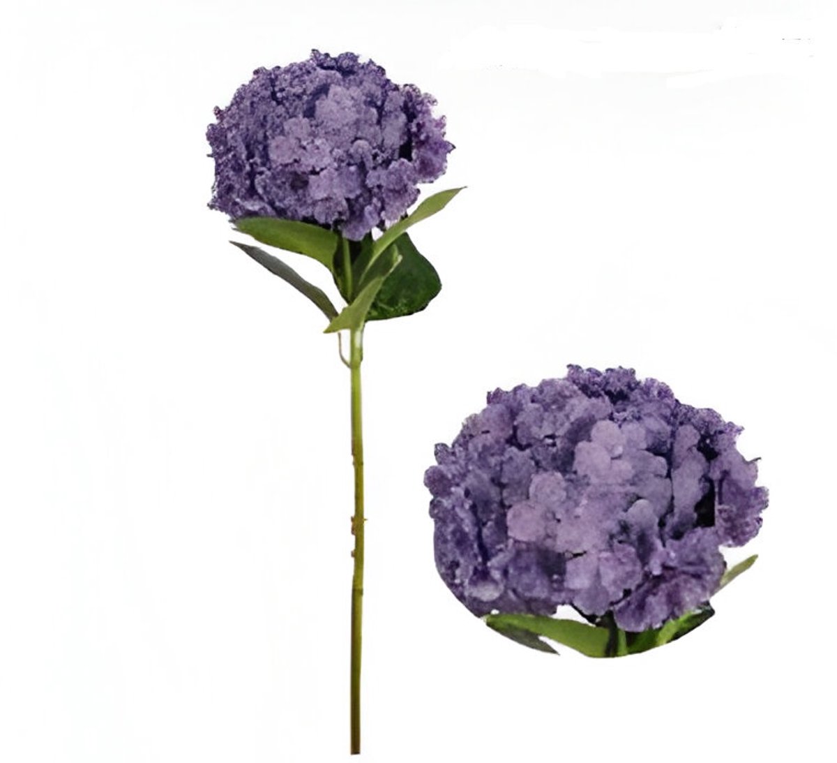 Buitengewoon de boet - Kunst hortensia tak paars 92 cm