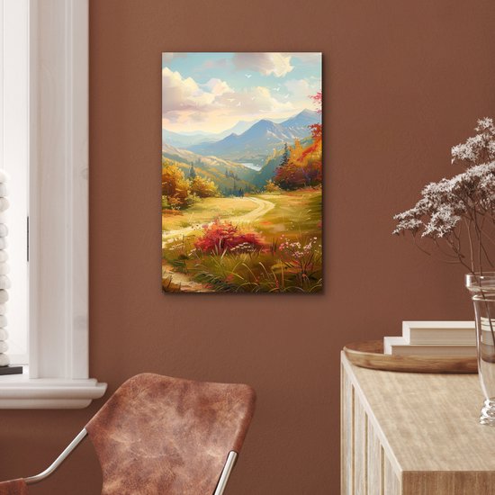 Tableau aluminium 40x60 cm - Décoration murale métal - Paysage - Illustration - Nature - Décoration murale métal salon - Décoration industrielle - Photo sur dibond - Accessoires industriels chambre