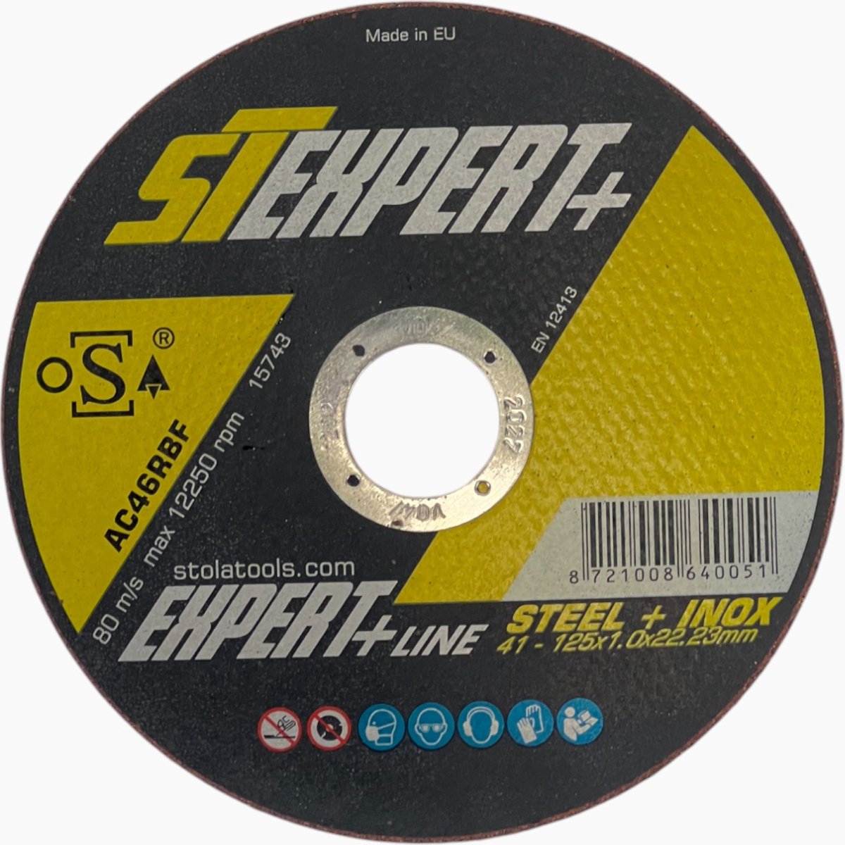 ST Expert+ Keramische Doorslijpschijf – 125 x 1 mm – Voor staal en RVS – 25 stuk(s)