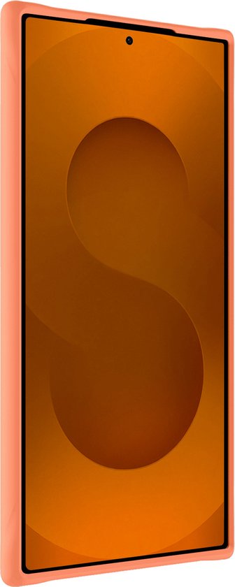 Coque adaptée pour Samsung S25 Ultra Coque en Siliconen – Coque adaptée pour Samsung Galaxy S25 Ultra Coque arrière – Lot de 2 – Pêche