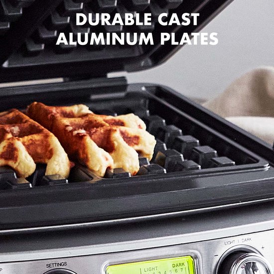 Wafelijzer Stainless Steel (incl. 2 sets wafelplaten) — afbeelding 4