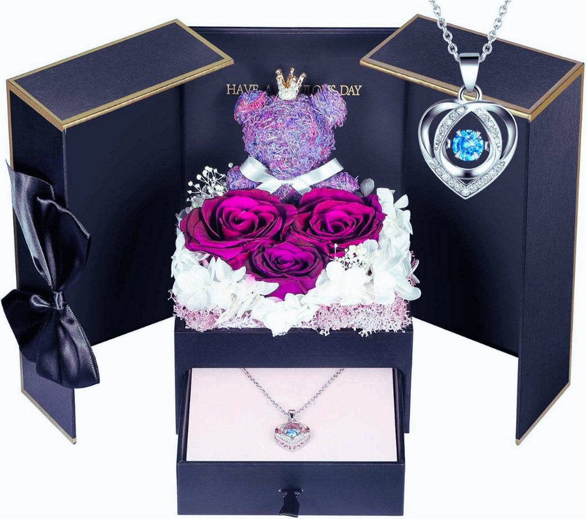 Eeuwige Roos On Luxe Geschenkdoos - Perfect Cadeau Voor Vriendin - Moederdag - Valentijnsdag Of Kerstmis