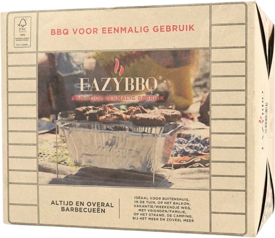 Eazy BBQ wegwerpbarbecue 30 cm — afbeelding 3