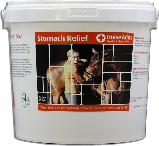 Stomach Relief 3 kg - Horse Adds Paardensupplementen Stomach Relief 3 kg - Horse Adds Paardensupplementen