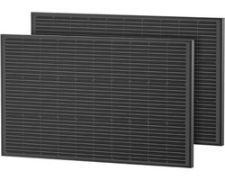 EcoFlow 2x 100W zonnepaneel met bevestigingsbeugels