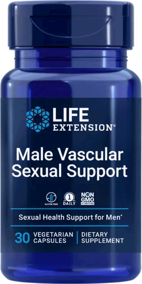 Life Extension - Male Vascular Sexual Support - 30 Capsules - 100 mg - KaempMax™ zwarte gember - Voedingssupplementen