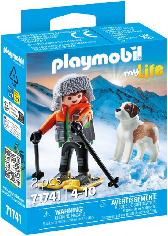 PLAYMOBIL My Life Wandelaar met Sint Bernard 71741