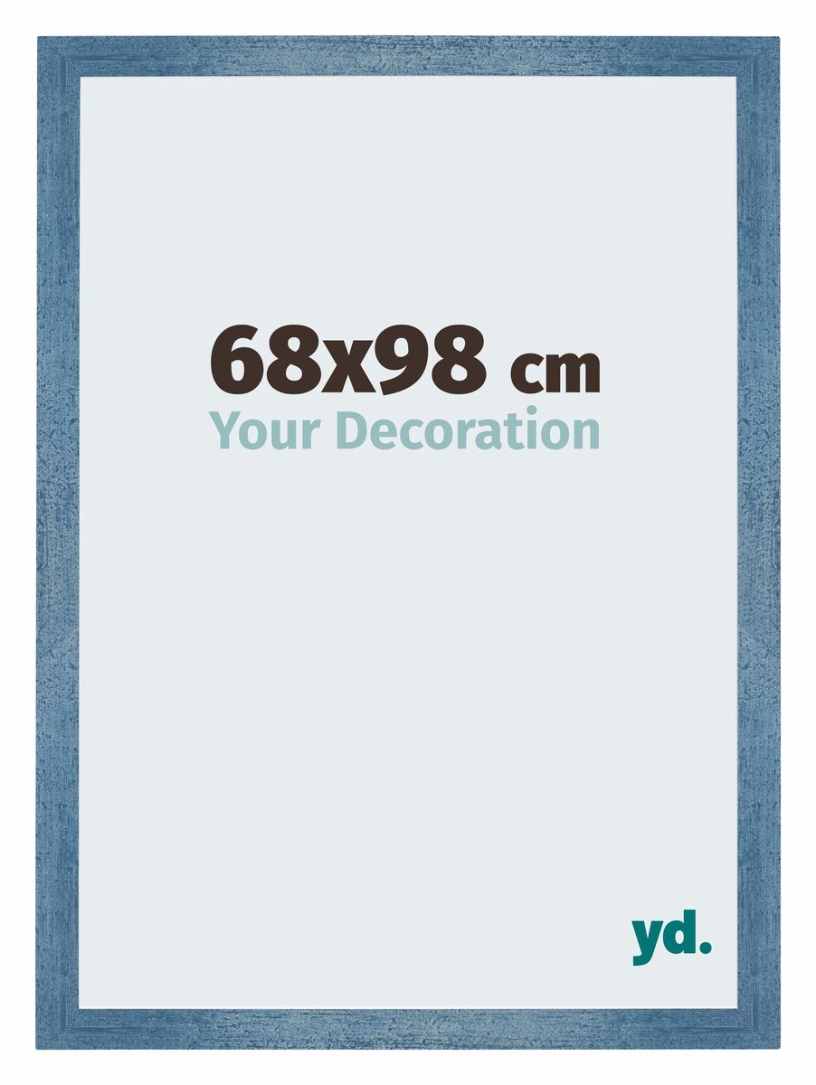 yd. Your Decoration - Fotolijst 68x98 cm - MDF - Helder Blauw Geveegd - Mura