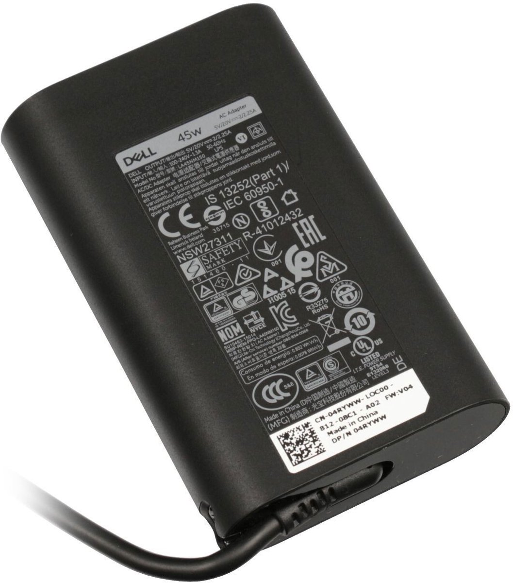 Dell AC Adapter 45W - Netspanningsadapter USB Type-C - incl. stroomkabel