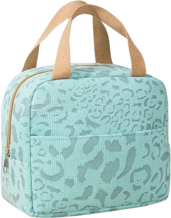 Bovista Koeltas - Koelbox - Koelelementen - Coolbox - Auto - Lunchtas - Strand - Luipaard Print Donker
