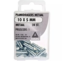 Deltafix Metalen plankdragers - 10 x 5 mm - 24 stuks - Duurzaam en sterk