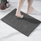 Anti-Slip Badmat - Super absorberend en machinewasbaar - 1 stuk - Donker Grijs - 40x60 cm