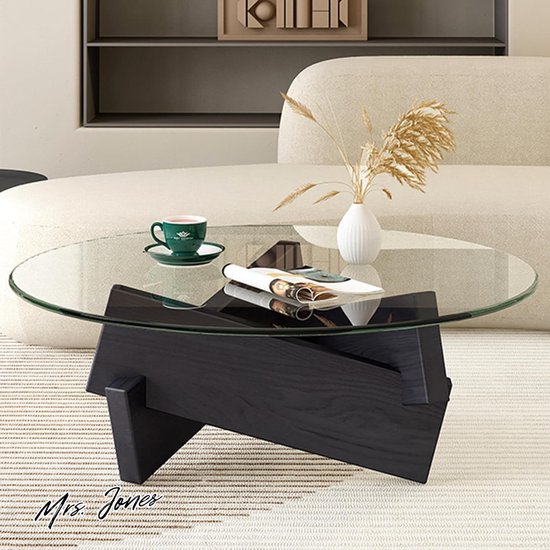 Luxe Ovale Salontafel, Minimalistische Salontafel Voor De Woonkamer