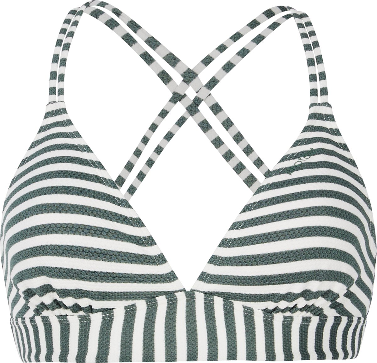 Protest Mixsuperol – Triangel bikini top Dames – Kruisbanden – Uitneembare vulling – Mix & Match Groen