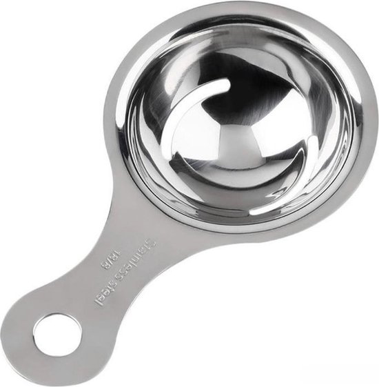 Knaak Ei Splitser - Handige Keuken Tool - Ei-scheider - Eidooier Scheiden - RVS - Rond - 1 Stuk