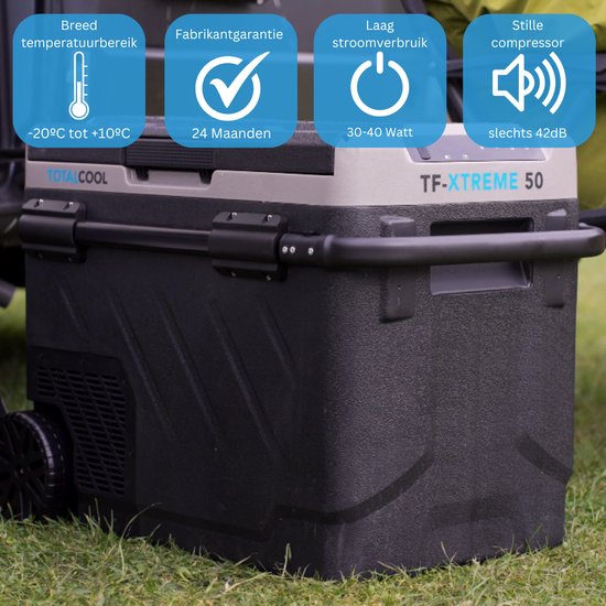 Totalcool TF- Extreme 50 - compressor koelbox - duo zone - Grey — afbeelding 3