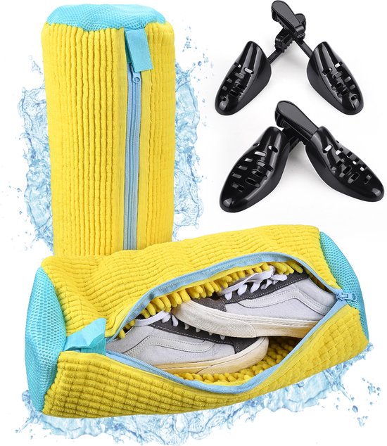 2 stuks schoenwaszak, schoenwaszak, wasmachine, dikke schoenwaszak, verhoogde wrijving binnenin, met ritssluiting, herbruikbare sneakerwaszak 2 stuks schoenwaszak, schoenwaszak, wasmachine, dikke schoenwaszak, verhoogde wrijving binnenin, met ritssluiting, herbruikbare sneakerwaszak
