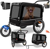 KESSER® Hondenfietskar tot 40 kg 3in1 Hondenbuggy - Fietskar Hond Jogger - Zwart
