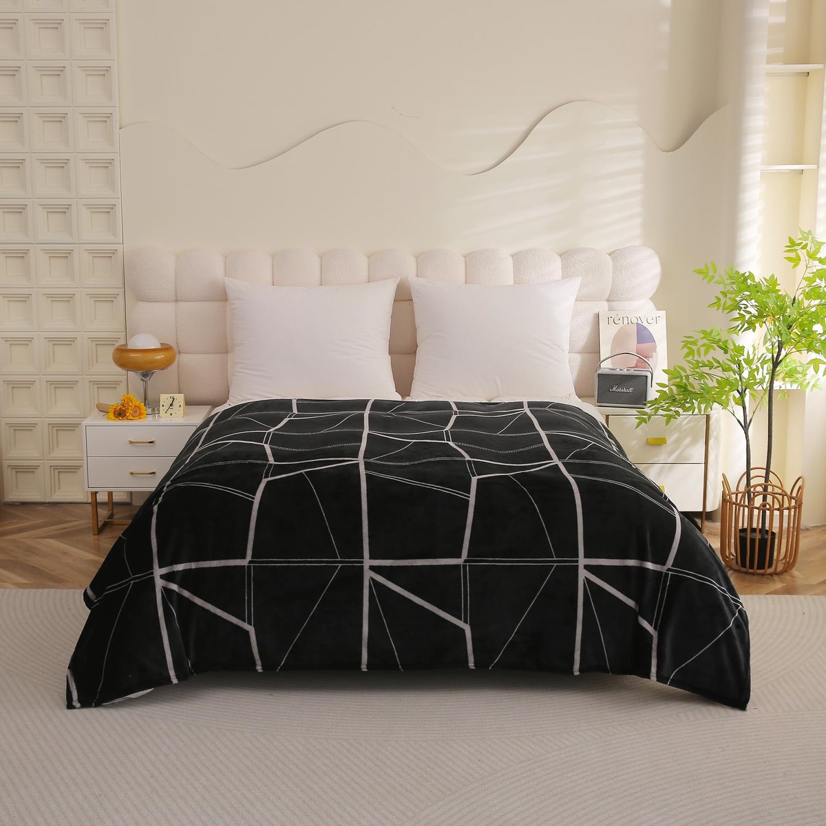 My Ninki ® Warme Pluizige Fleece Deken voor Winterse Comfort en Stijlvolle Woonkamer Decoratie