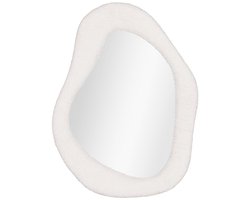 Mirror Teddy - Wit Decoratieve spiegel - Glaswand Accent - 46,5 cm x 3,5 cm x 61 cm