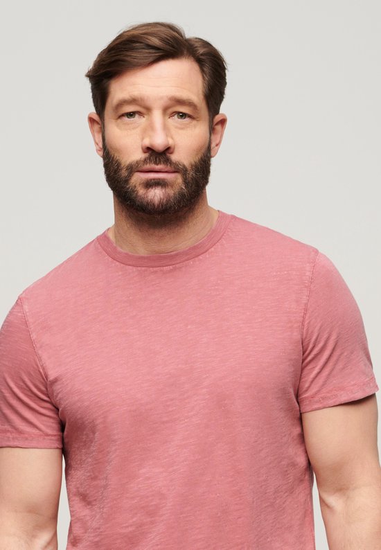 Superdry - Slub T-shirt met ronde hals en korte mouwen - Heren - T-shirts
