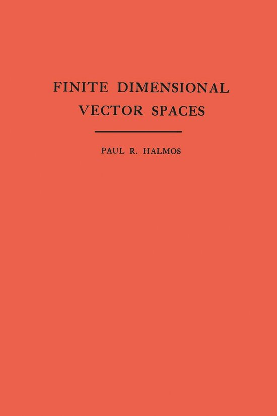 Finite Dimensional Vector Spaces. (AM-7) - cover